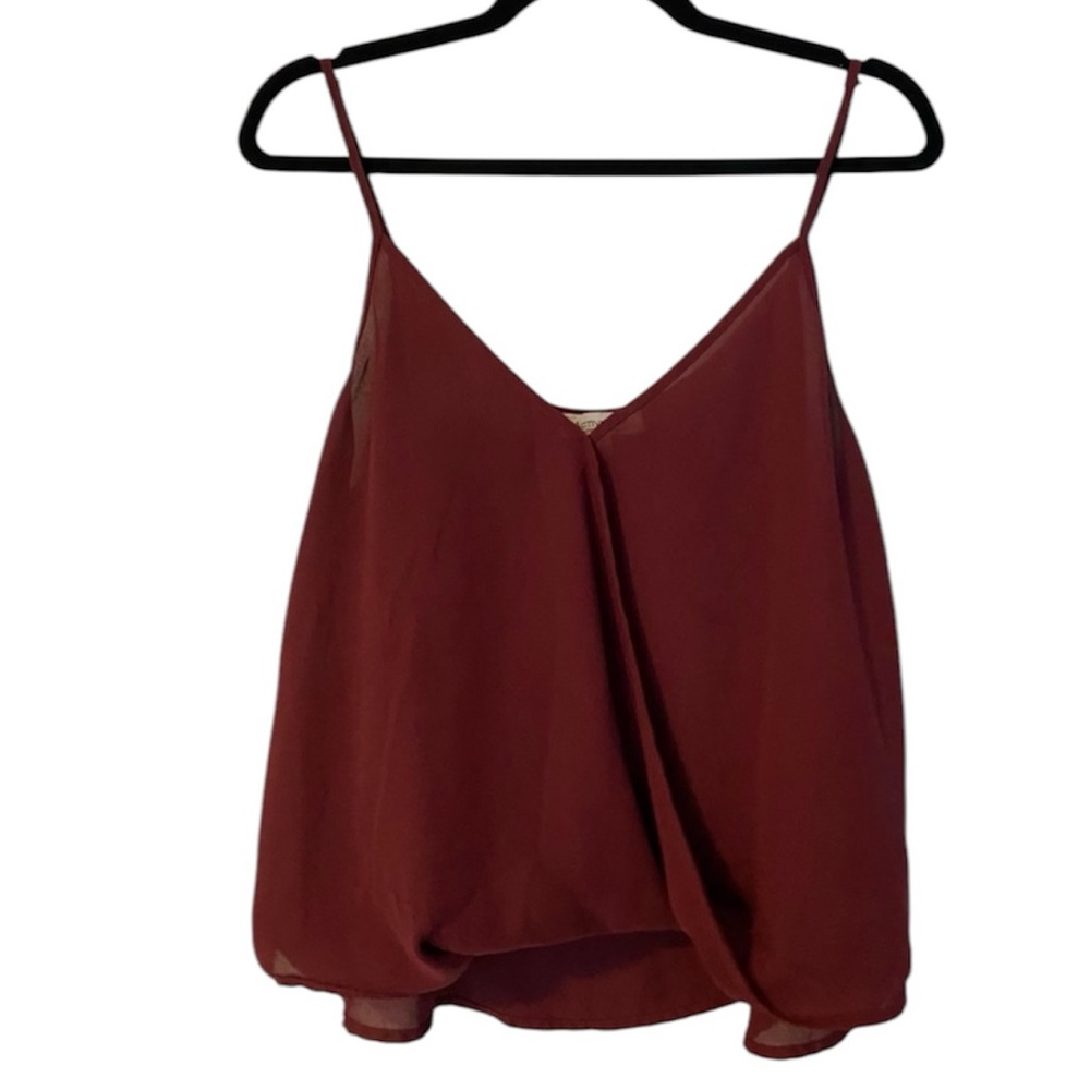 Maroon spaghetti strap top